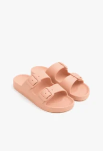 Sandália birkenstock feminina rosa com fivela dupla 3 sandália birken feminina rosa birkenstock feminina