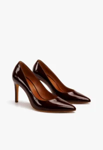 Scarpin feminino salto alto marrom 4 sapato scarpin feminino marrom com salto alto