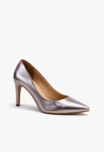 Scarpin feminino salto alto prata Silver Royale 4 sapato scarpin feminino prata silver royale com salto alto