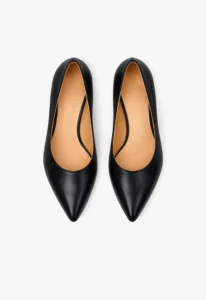 Scarpin feminino salto bloco preto 3 sapato scarpin feminino com salto bloco preto