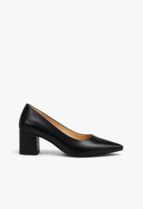 Scarpin feminino salto bloco preto 2 sapato scarpin feminino com salto bloco preto