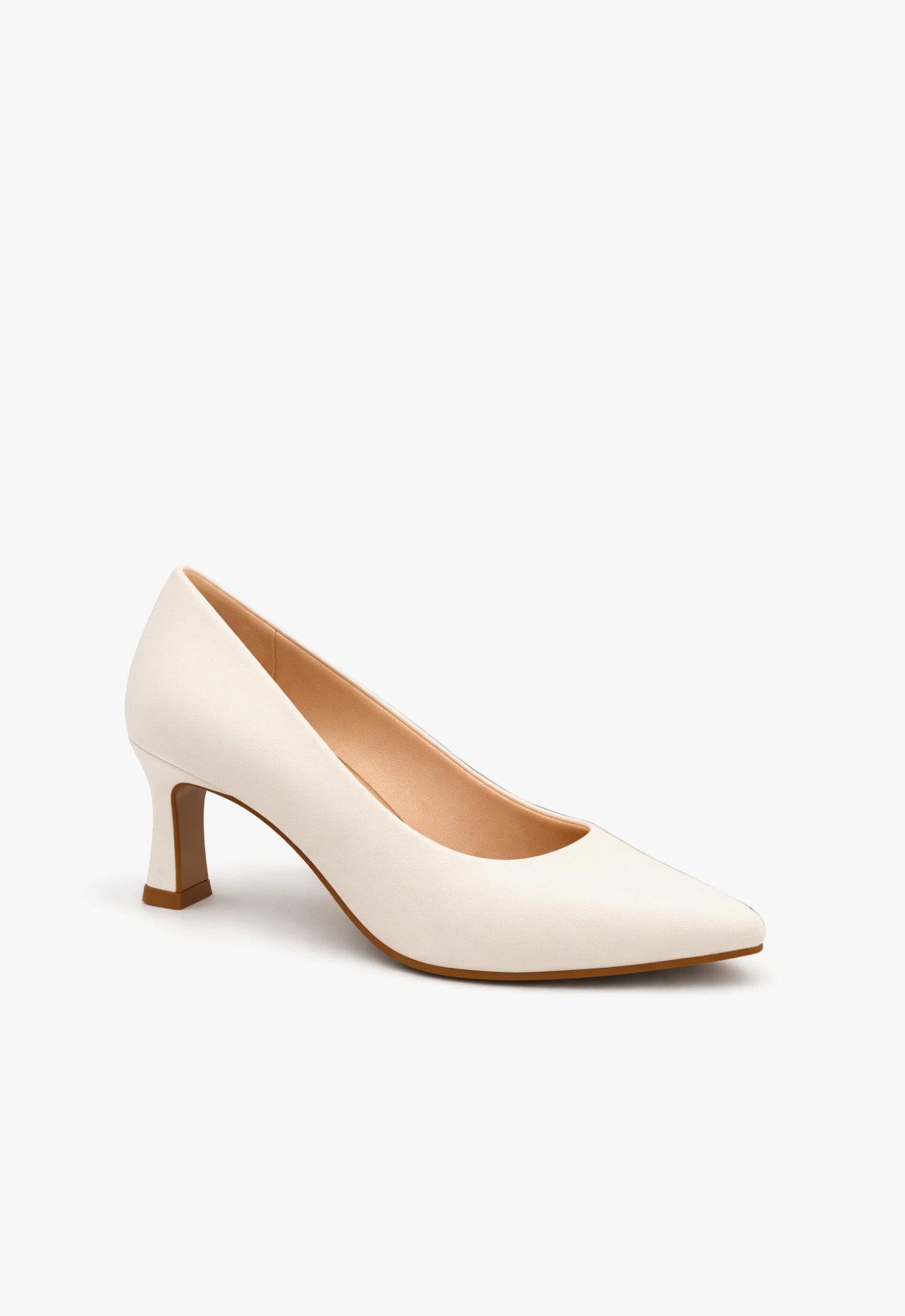 Home 32 sapato scarpin feminino com salto geométrico branco