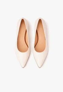 Scarpin feminino salto geométrico branco 3 sapato scarpin feminino com salto geométrico branco