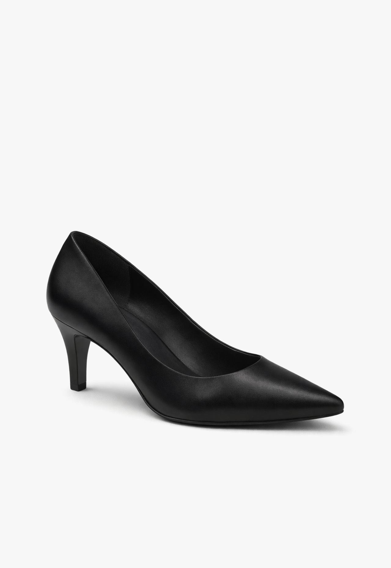 sapato scarpin feminino com salto médio preto Black Onyx
