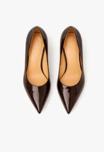 Scarpin feminino salto médio marrom 3 sapato scarpin feminino marrom com salto médio