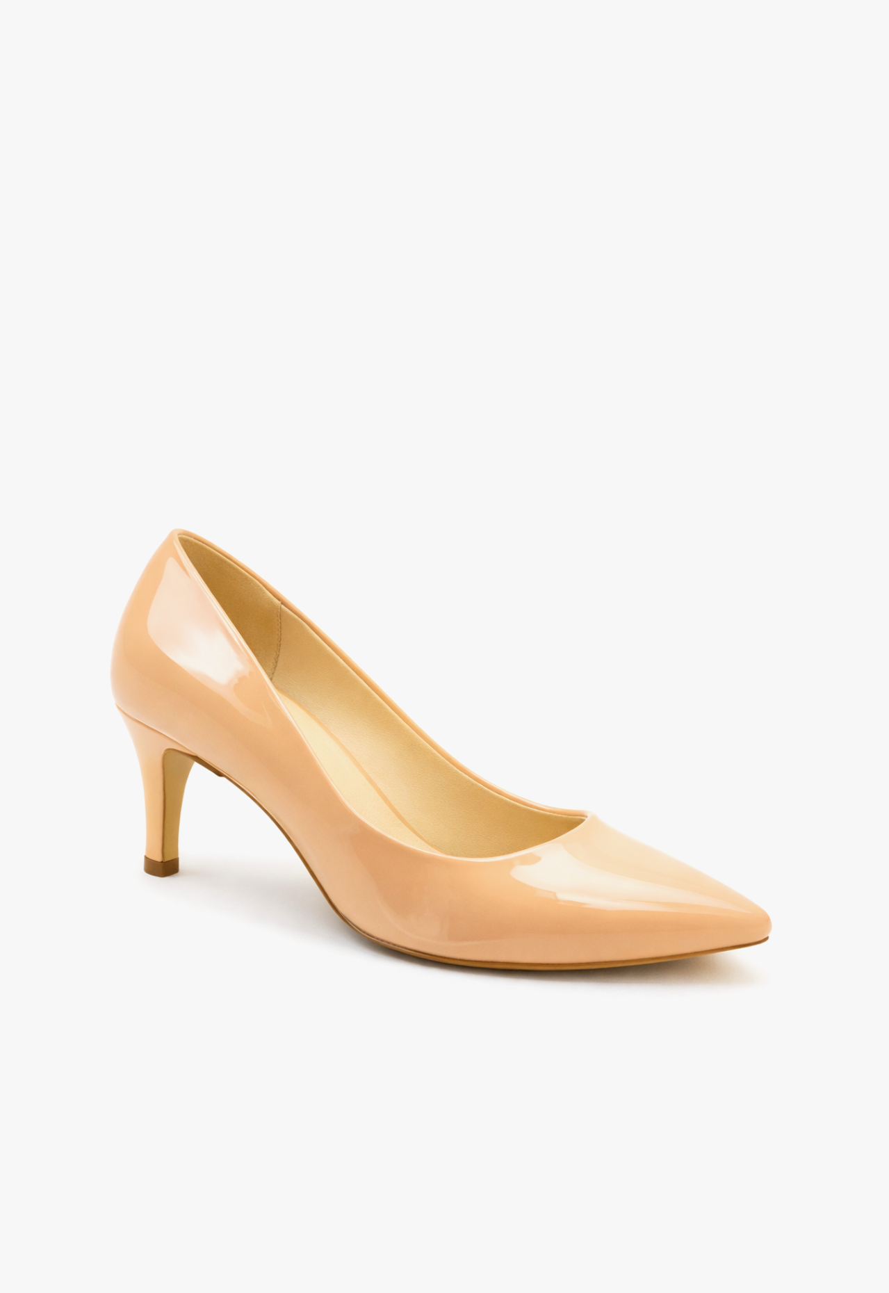 sapato scarpin feminino com salto médio nude