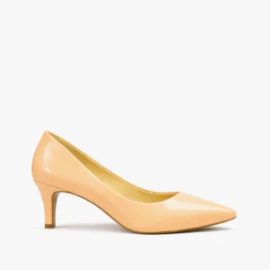 sapato scarpin feminino com salto médio nude
