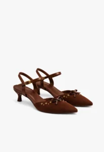 Scarpin slingback feminino salto baixo vinho Wine Velvet 4 sapato scarpin slingback feminino com salto baixo vinho wine velvet