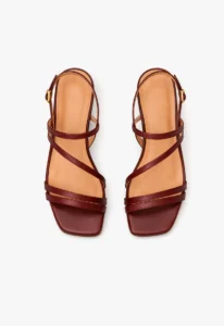 Sandália feminina salto bloco bordô 3 sandália feminina salto bloco bordo